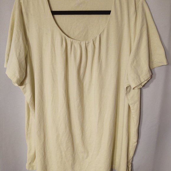 Lands' End Tops Yellow Pleated Shirt Poshmark
